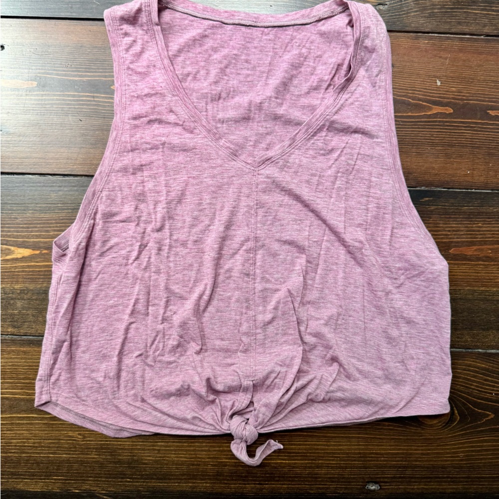 Lululemon Tie Front Cropped Muscle Tank